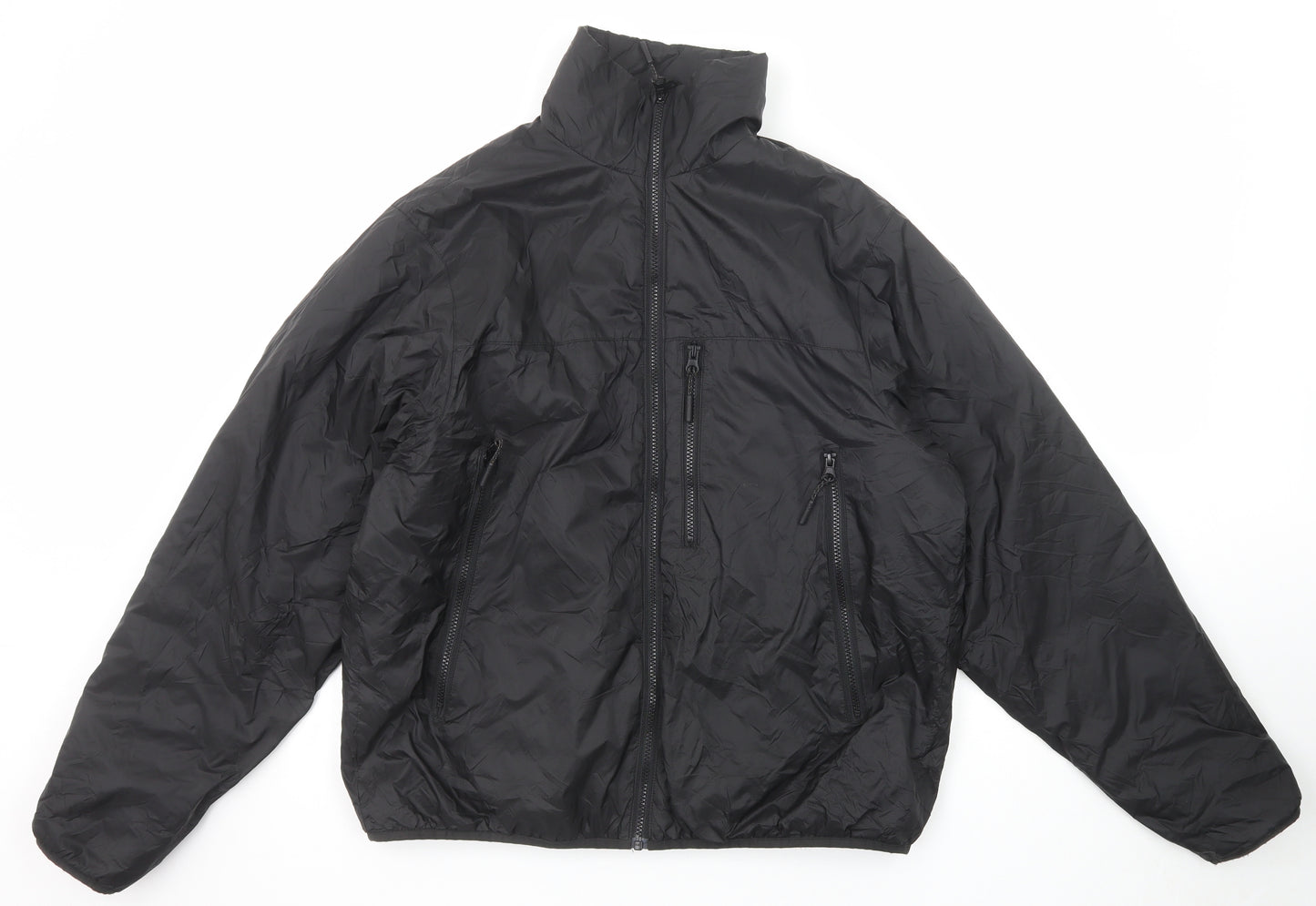 H&M Mens Black Jacket Size S Zip