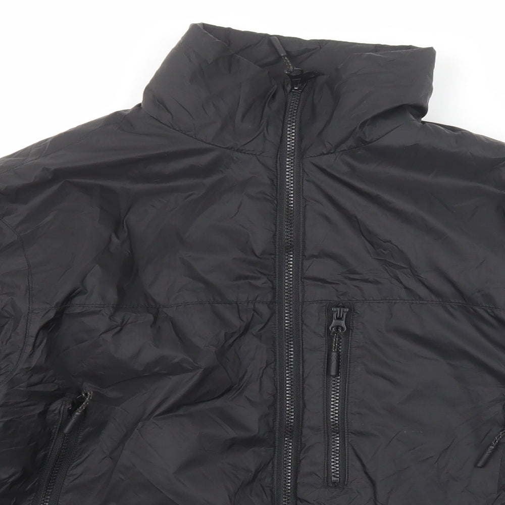 H&M Mens Black Jacket Size S Zip