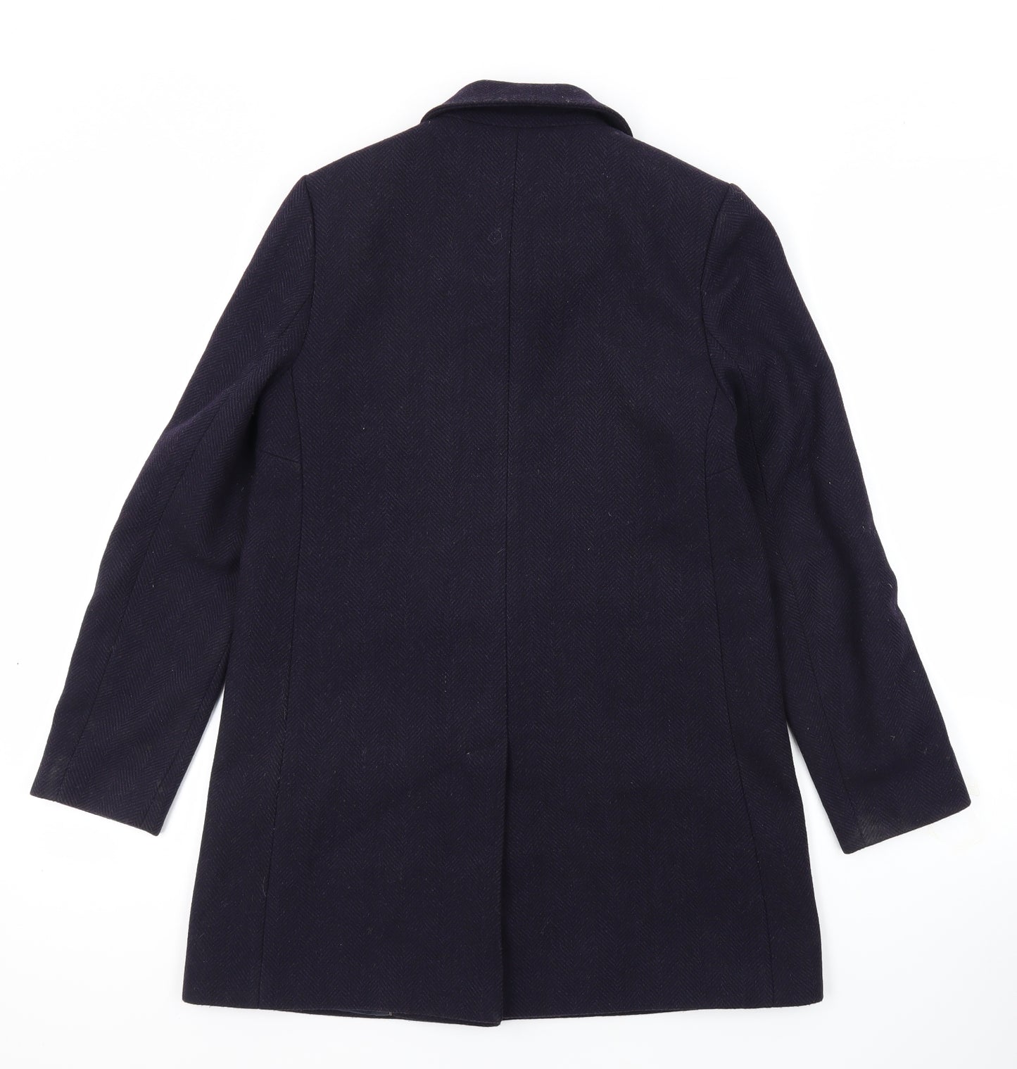 Jack Wills Womens Blue Pea Coat Coat Size 10 Button