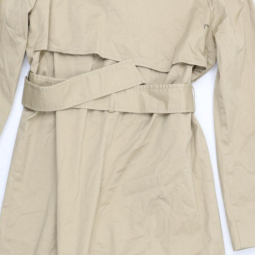 Marks and Spencer Womens Beige Trench Coat Coat Size 10 Button