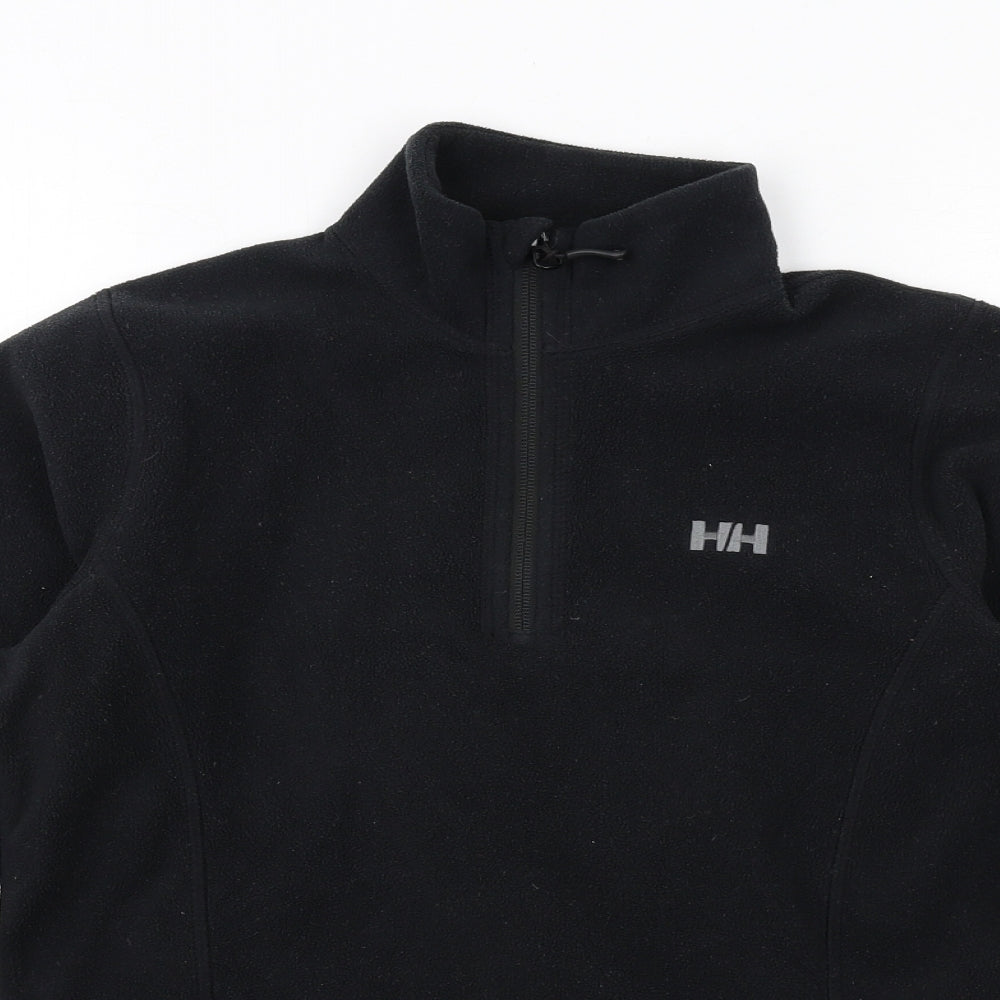 Helly Hansen Womens Black Polyester Pullover Sweatshirt Size M Zip