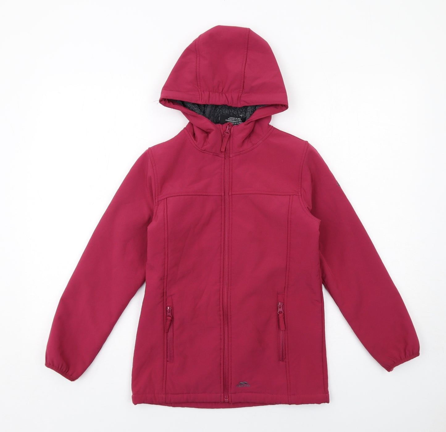 Trespass Girls Pink Jacket Size 9-10 Years Zip