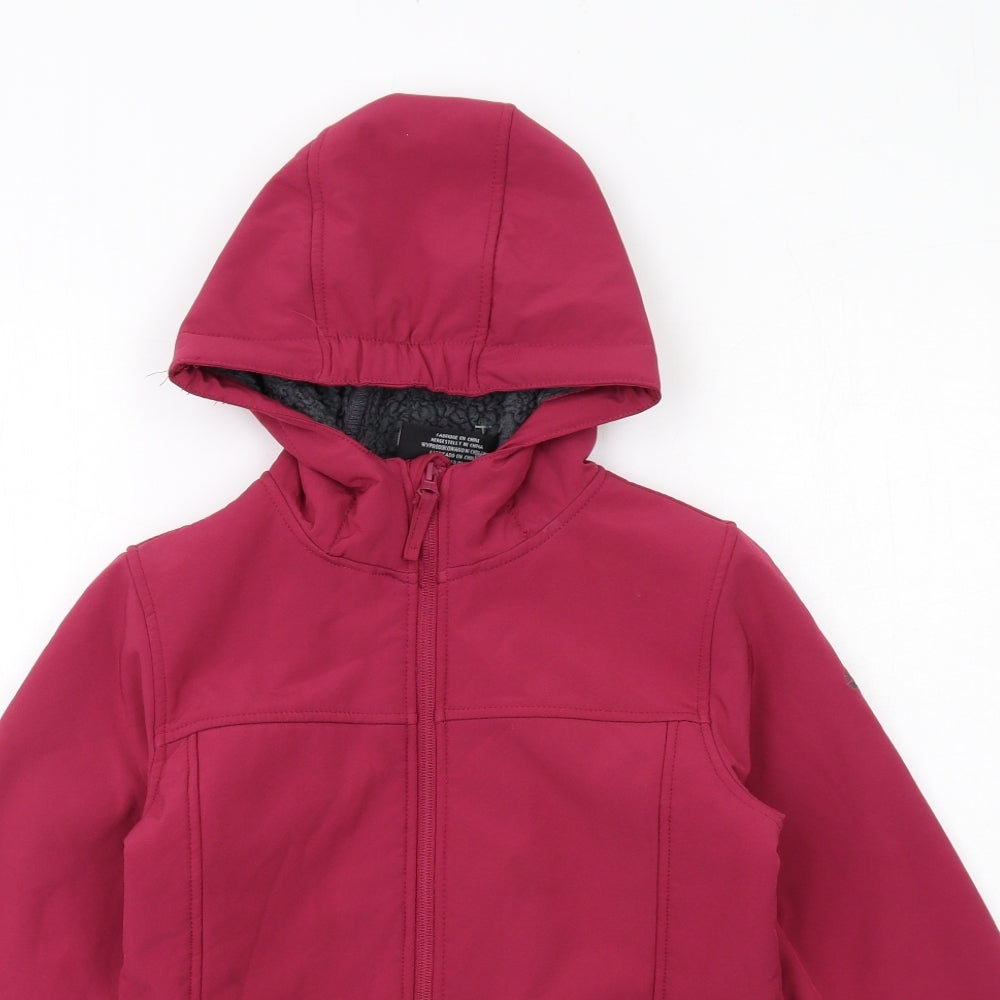 Trespass Girls Pink Jacket Size 9-10 Years Zip