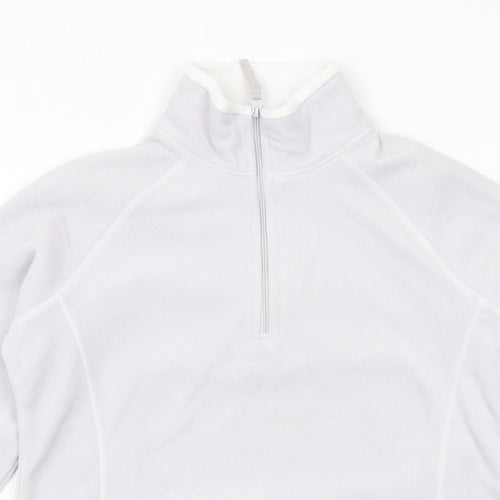 Mountain Warehouse Womens Grey Polyester Pullover Sweatshirt Size 8 Zip