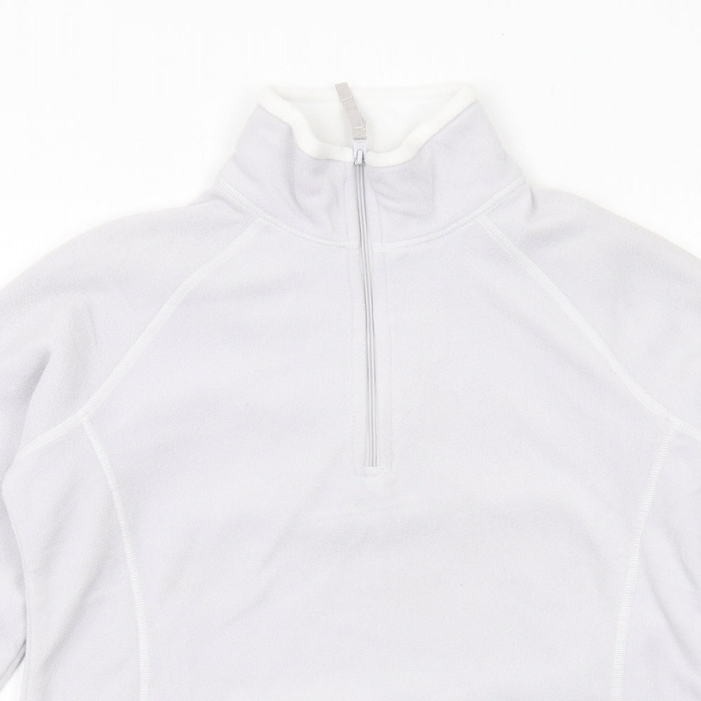 Mountain Warehouse Womens Grey Polyester Pullover Sweatshirt Size 8 Zip