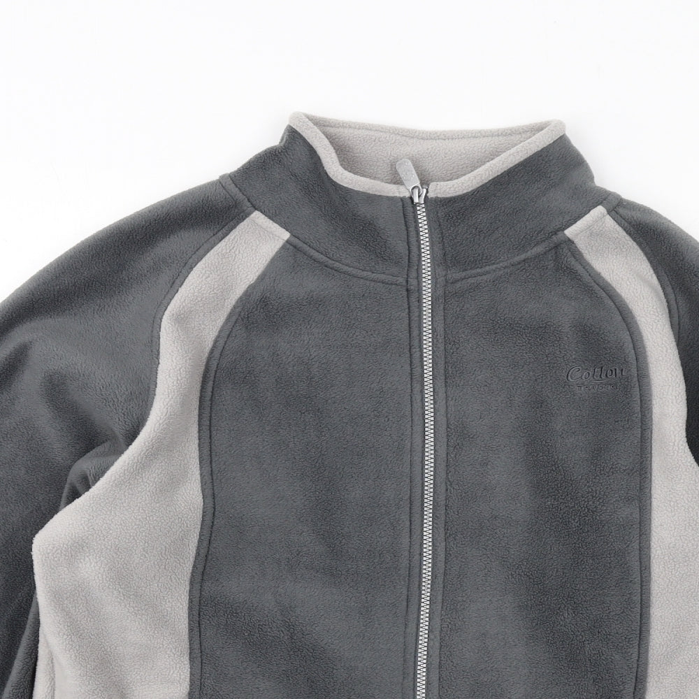 Cotton Traders Mens Grey Jacket Size L Zip