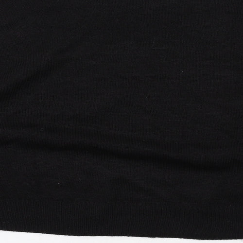 H&M Womens Black Round Neck Acrylic Pullover Jumper Size S