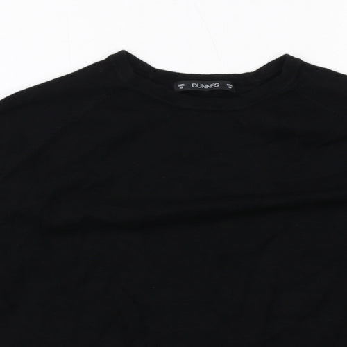 Dunnes Stores Womens Black Round Neck Viscose Pullover Jumper Size M