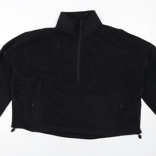 GOODMOVE Womens Black Polyester Pullover Sweatshirt Size 20 Zip