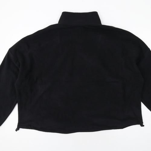 GOODMOVE Womens Black Polyester Pullover Sweatshirt Size 20 Zip