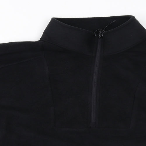 GOODMOVE Womens Black Polyester Pullover Sweatshirt Size 20 Zip
