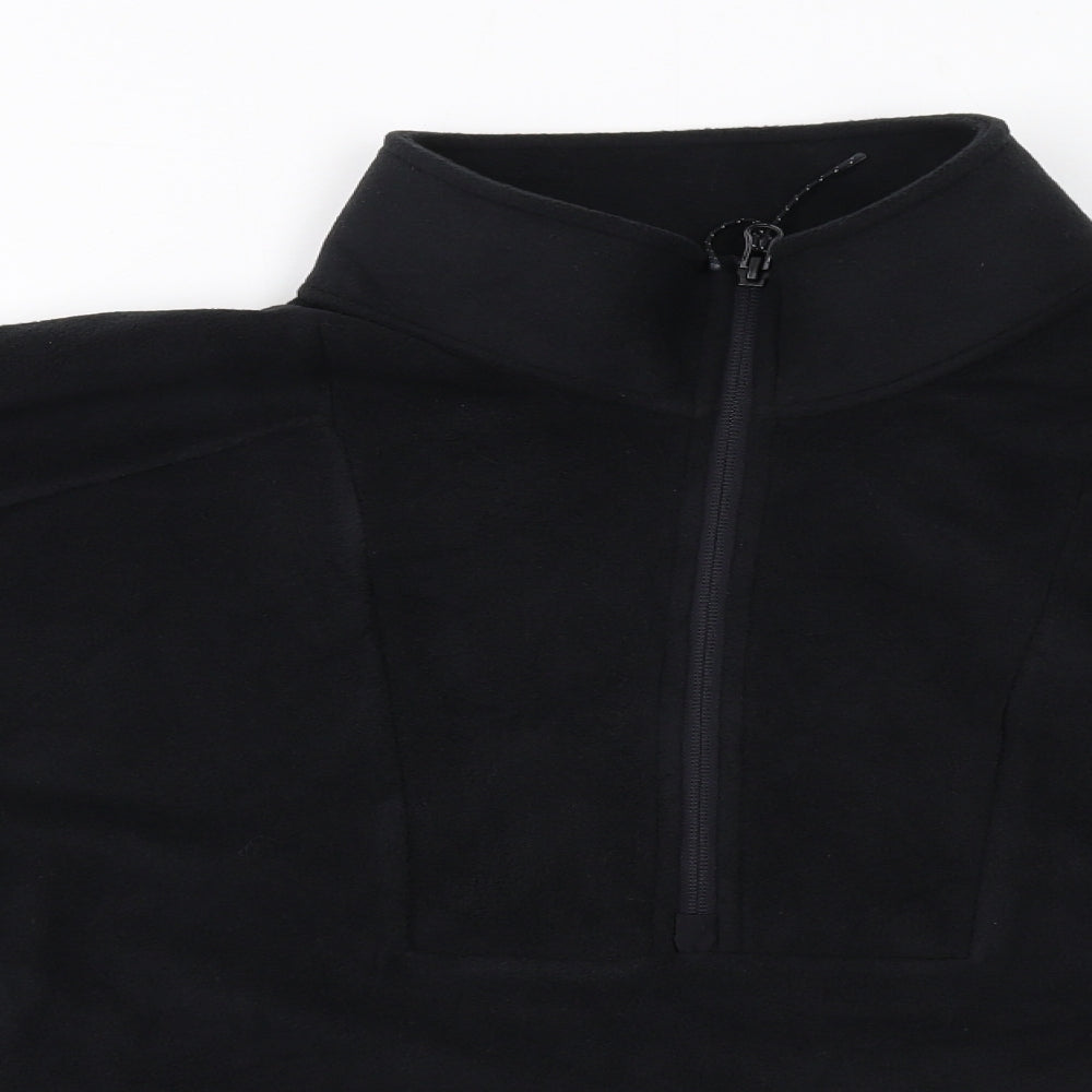 GOODMOVE Womens Black Polyester Pullover Sweatshirt Size 20 Zip