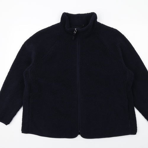Marks and Spencer Womens Blue Jacket Size 20 Zip