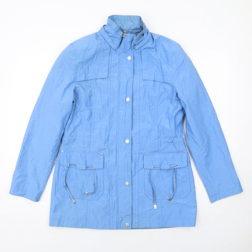 Anna Rose Womens Blue Jacket Size 12 Zip
