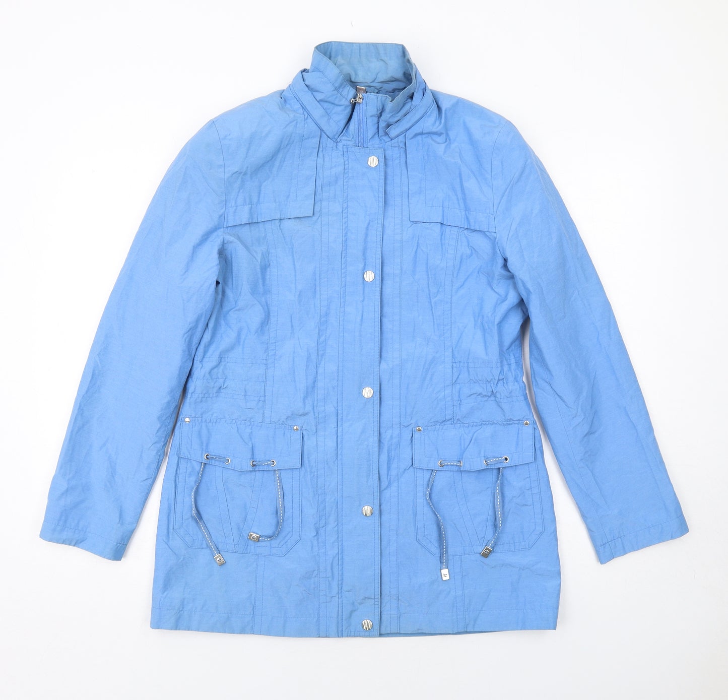 Anna Rose Womens Blue Jacket Size 12 Zip