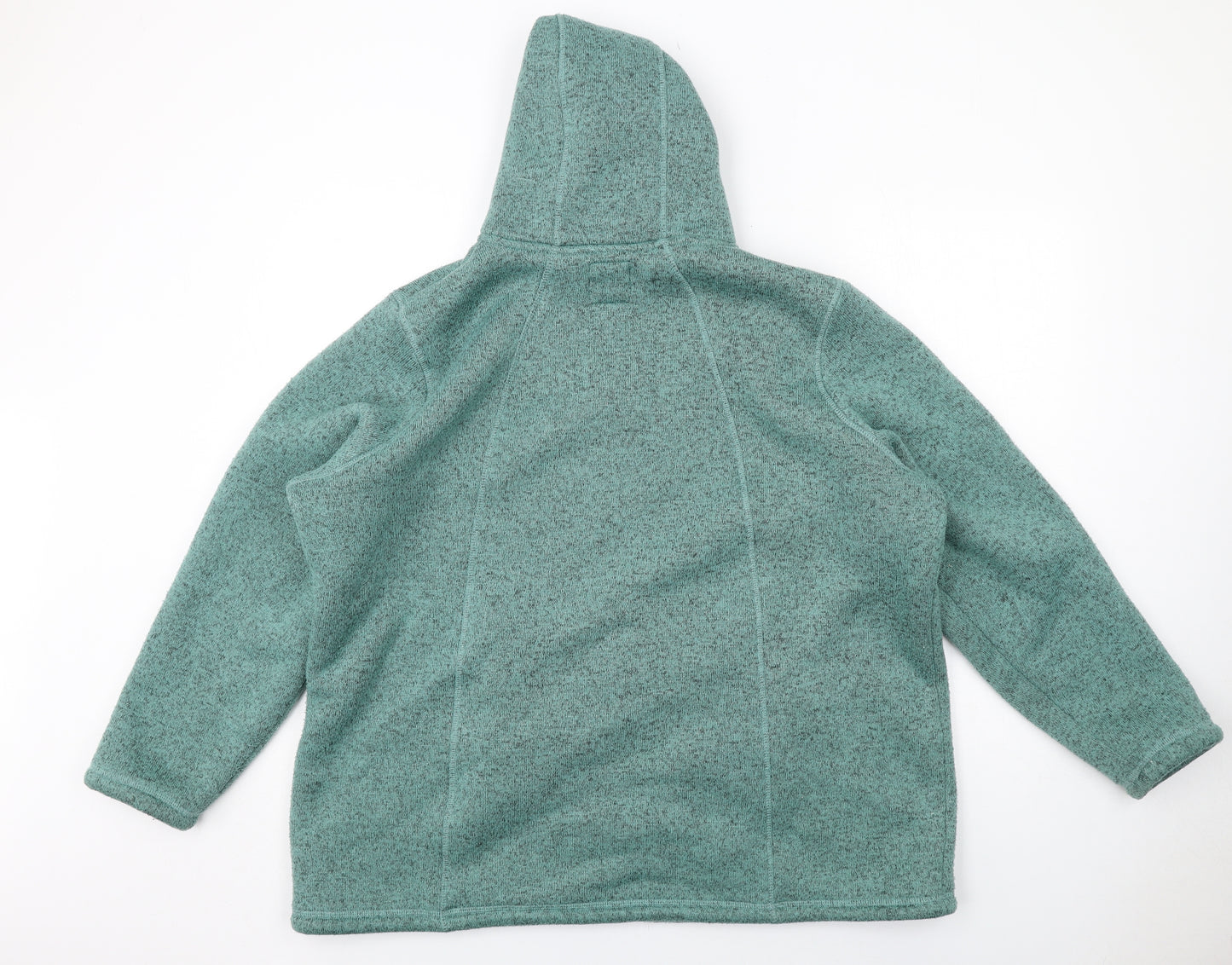 Cotton Traders Womens Green Jacket Size 24 Zip