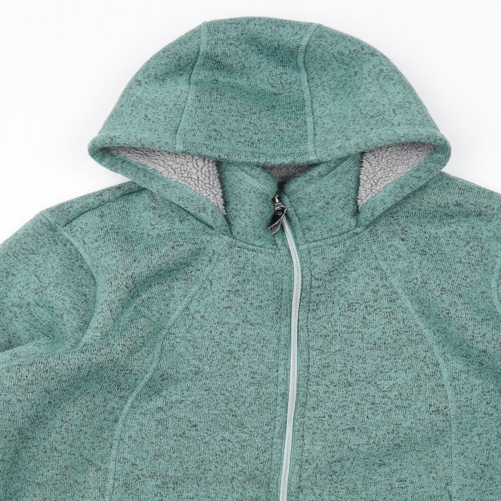 Cotton Traders Womens Green Jacket Size 24 Zip