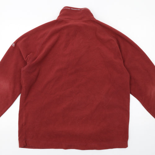 Craghoppers Mens Red Polyester Henley Sweatshirt Size XL