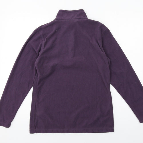 Regatta Womens Purple Polyester Pullover Sweatshirt Size 8 Zip