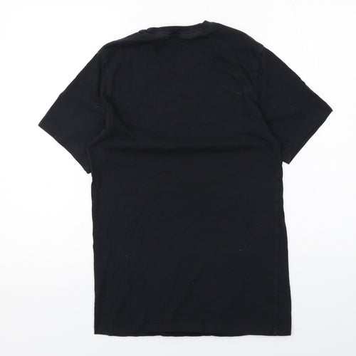 Nike Mens Black Cotton T-Shirt Size XS Round Neck