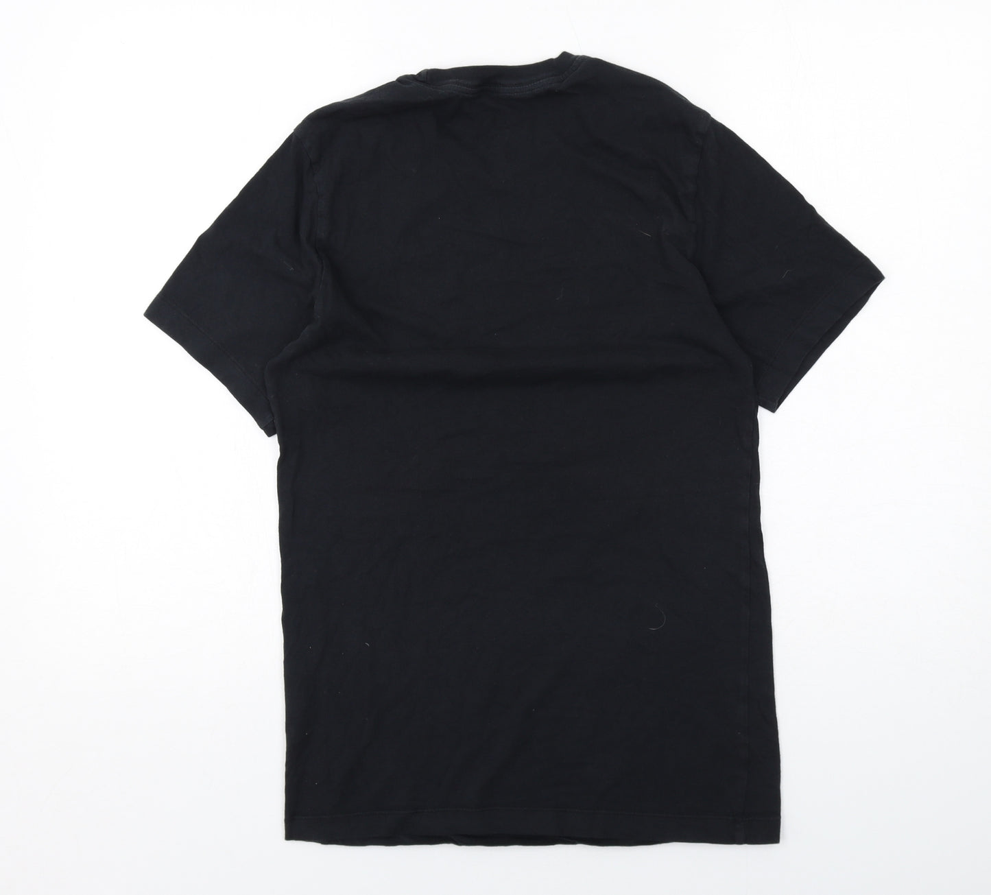 Nike Mens Black Cotton T-Shirt Size XS Round Neck