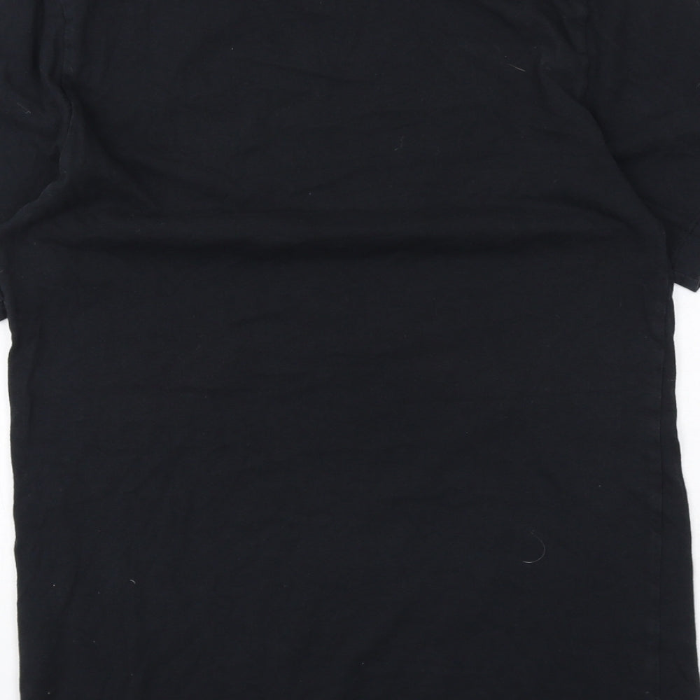 Nike Mens Black Cotton T-Shirt Size XS Round Neck