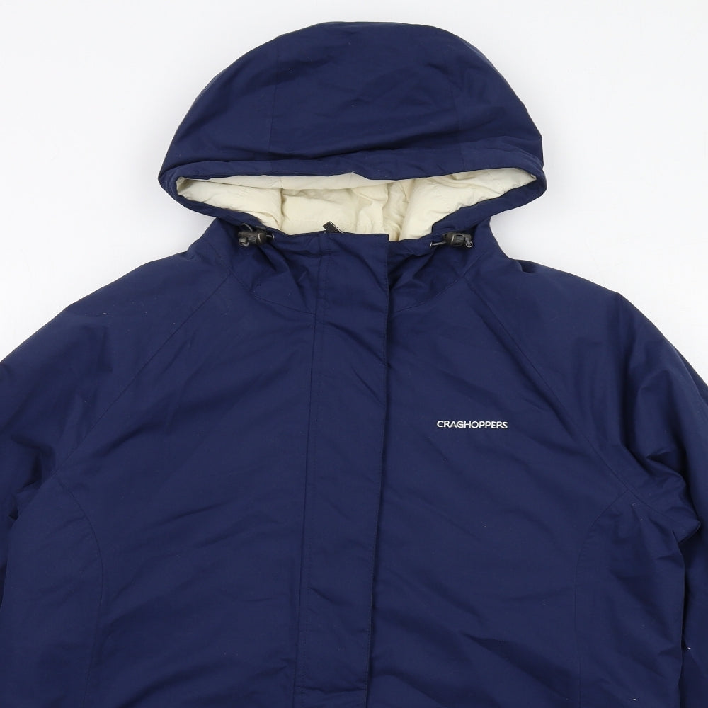 Craghoppers Womens Blue Windbreaker Jacket Size 14 Zip