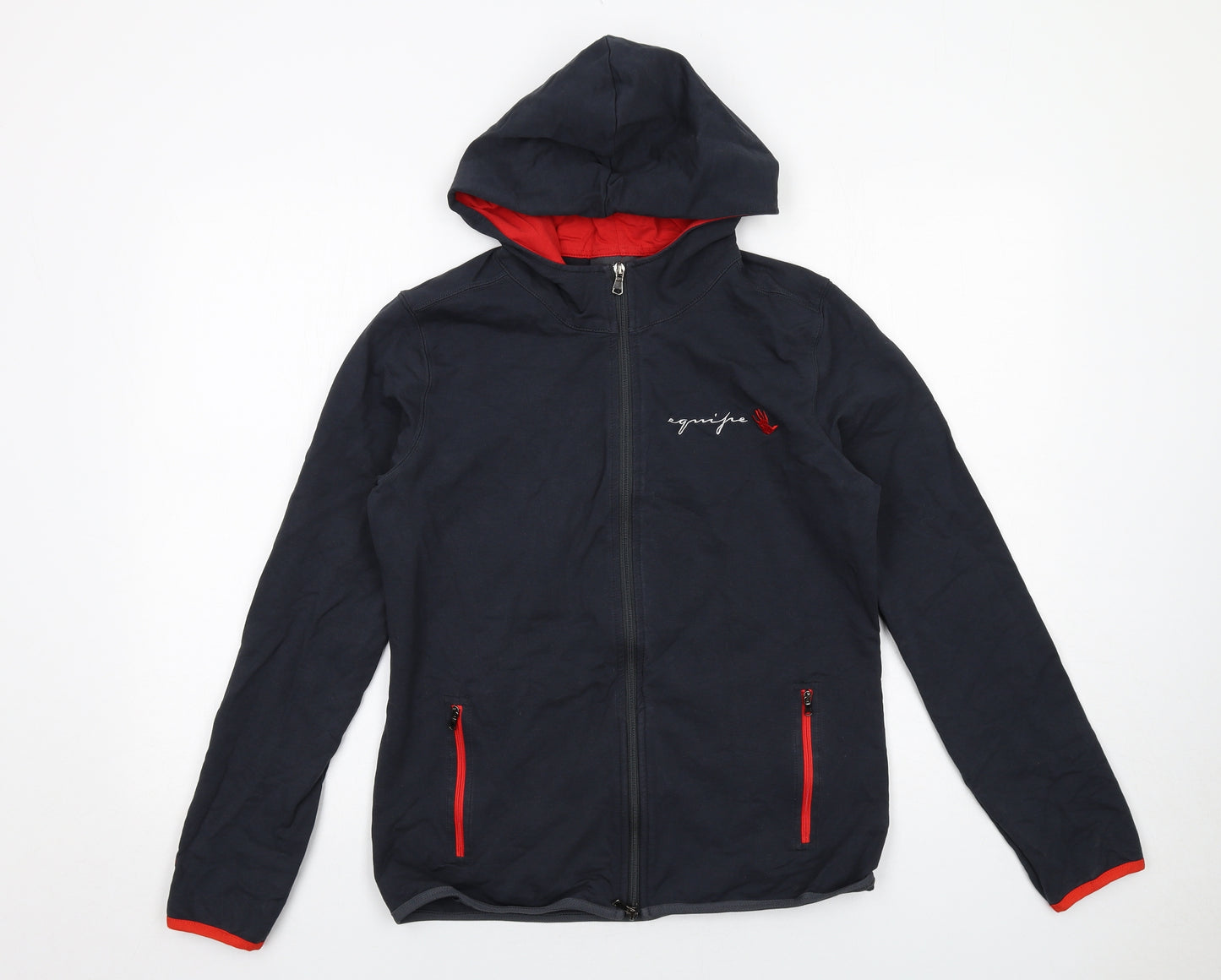 Equifax Womens Black Cotton Jacket Size L Zip