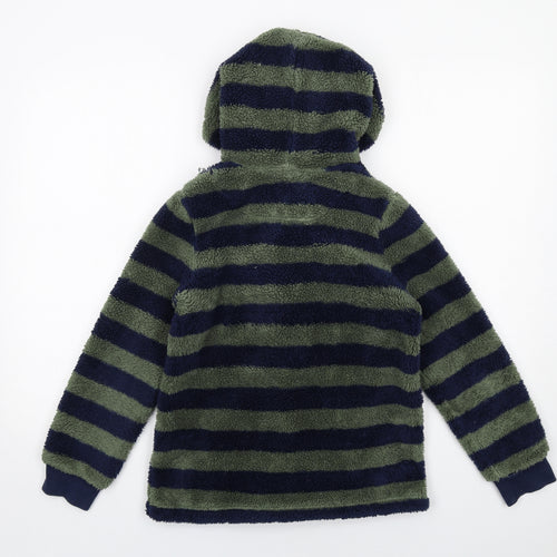 Joules Boys Blue Striped Jacket Size 11 Years Zip