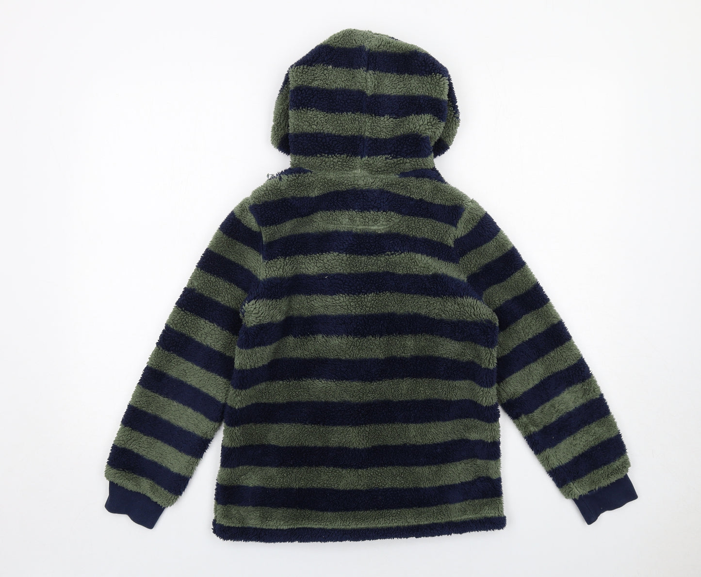Joules Boys Blue Striped Jacket Size 11 Years Zip