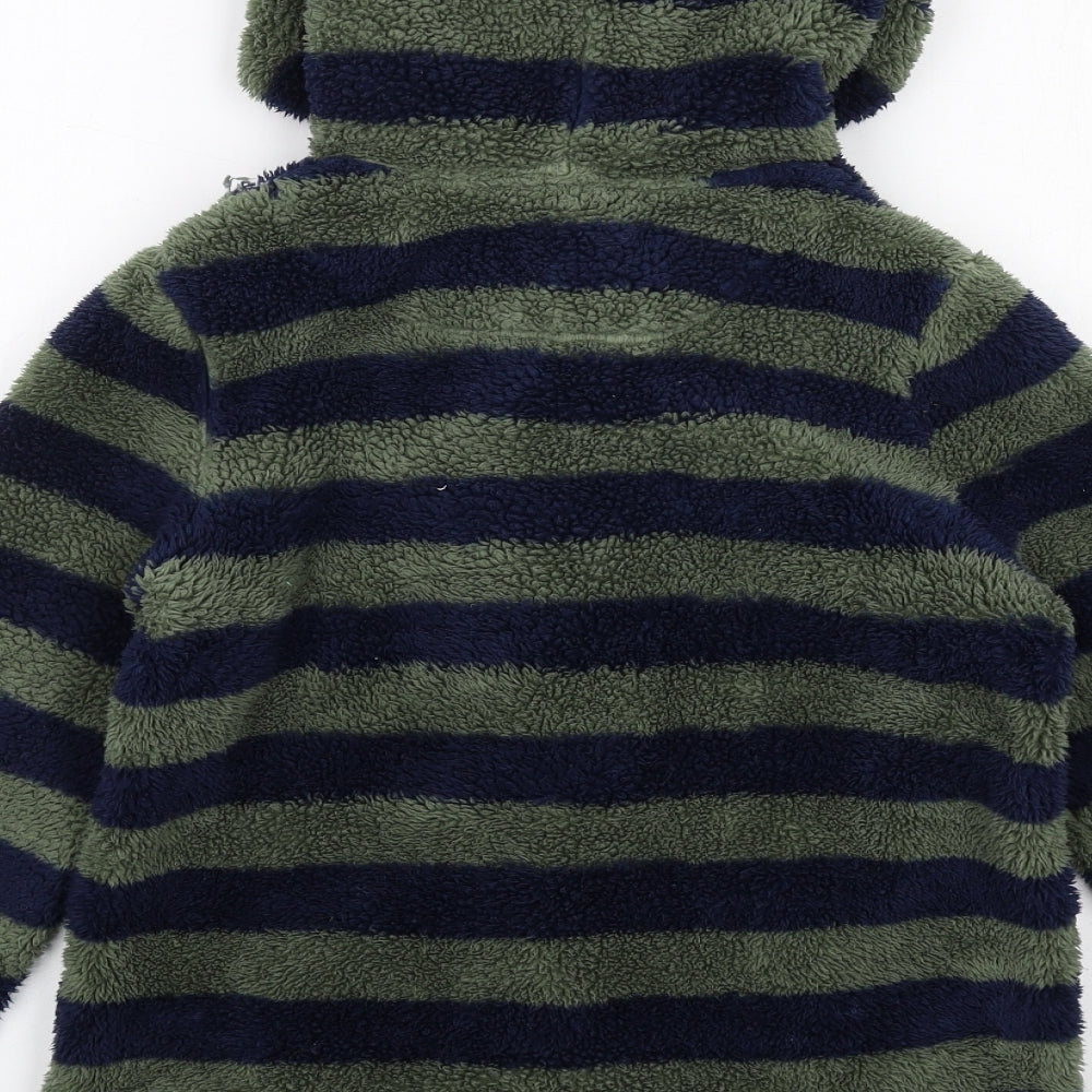 Joules Boys Blue Striped Jacket Size 11 Years Zip
