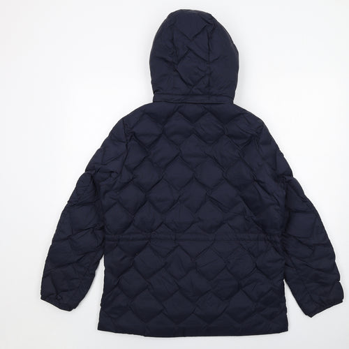 Marks and Spencer Womens Blue Jacket Size 14 Zip