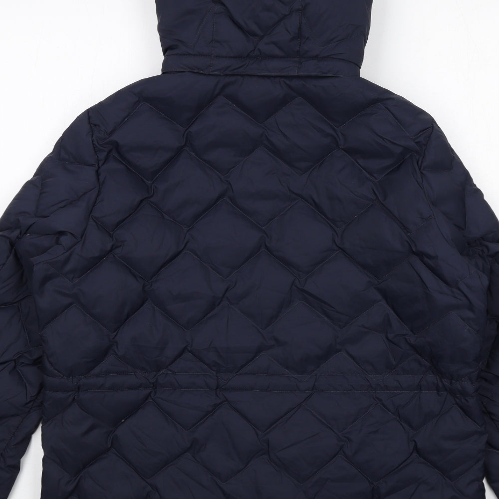 Marks and Spencer Womens Blue Jacket Size 14 Zip