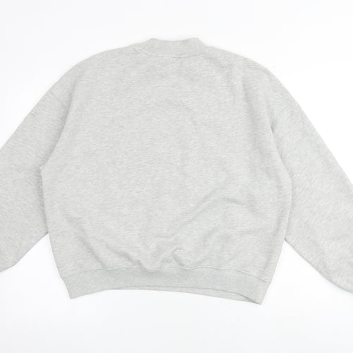 Bershka Womens Grey Cotton Pullover Sweatshirt Size M Pullover - Montana