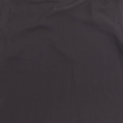 Windsmoor Womens Brown Silk Basic Blouse Size 14 Round Neck