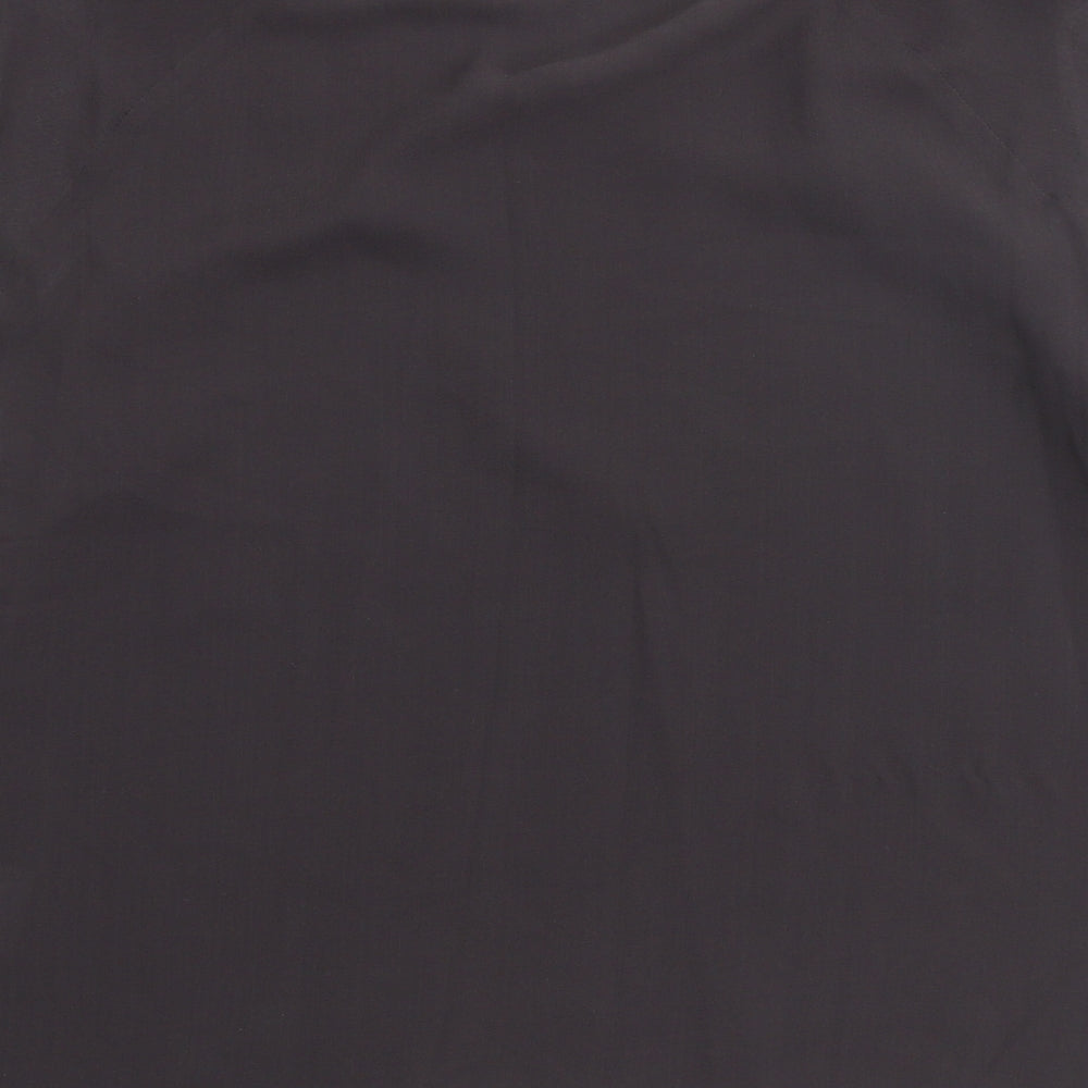 Windsmoor Womens Brown Silk Basic Blouse Size 14 Round Neck
