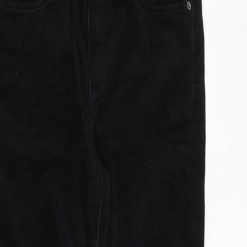 Gap Womens Black Cotton Trousers Size 29 in Regular Zip