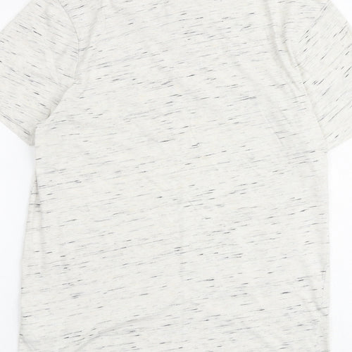 SoulCal&Co Mens Grey Cotton T-Shirt Size S Round Neck