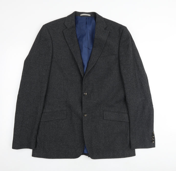 Marks and Spencer Mens Grey Polyester Jacket Suit Jacket Size 40 Regular
