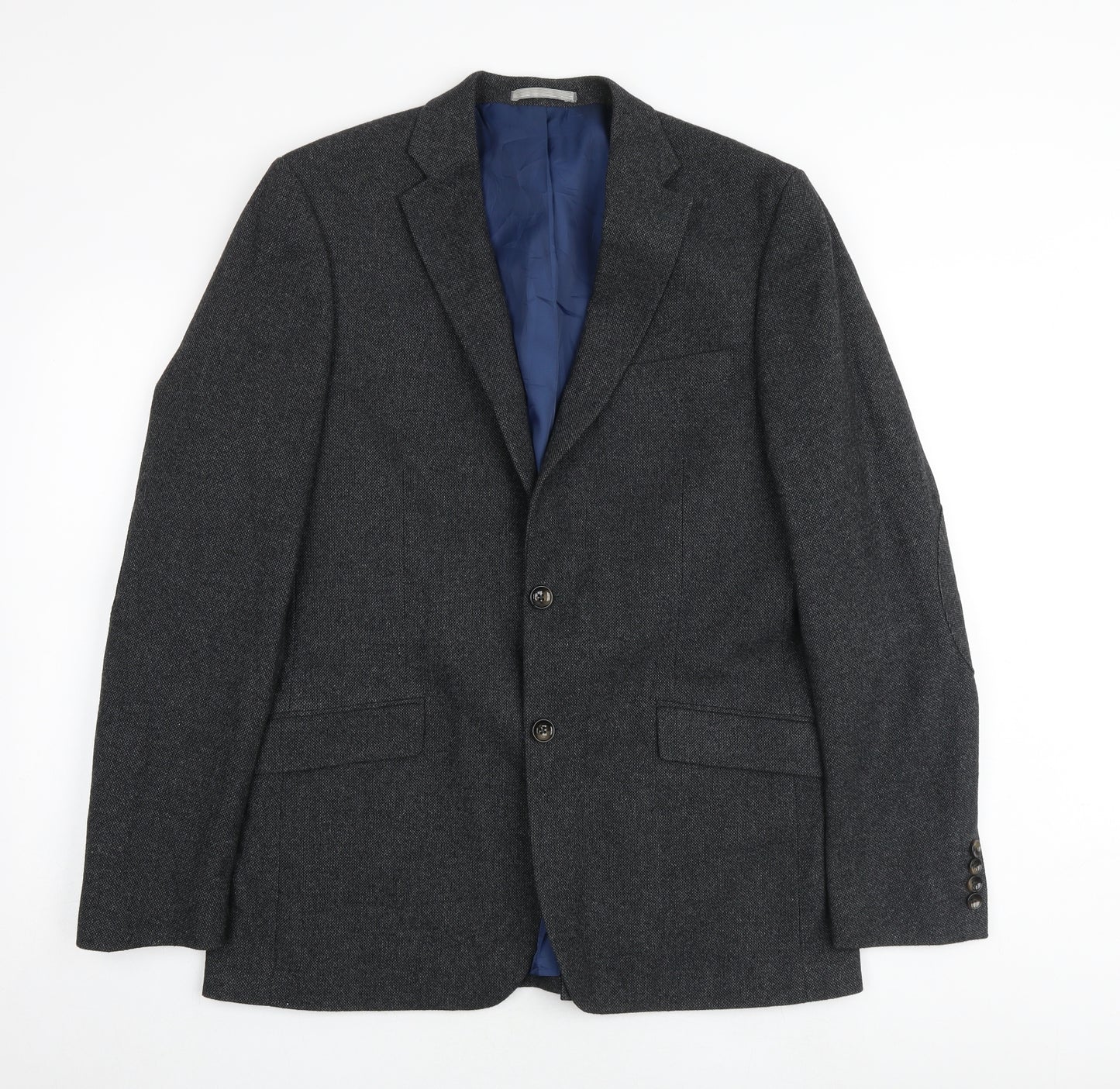 Marks and Spencer Mens Grey Polyester Jacket Suit Jacket Size 40 Regular