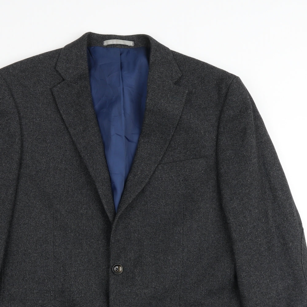 Marks and Spencer Mens Grey Polyester Jacket Suit Jacket Size 40 Regular