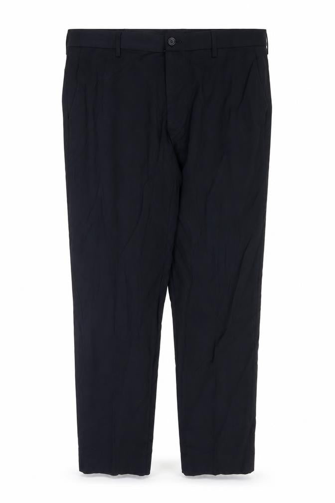 Marks and Spencer Mens Black Polyester Dress Pants Trousers Size 34 in Regular Zip