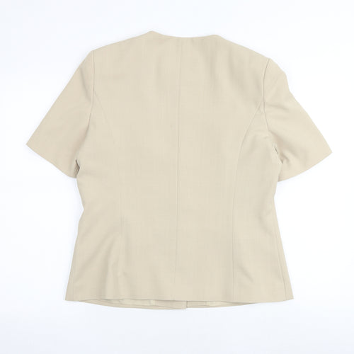 Berkertex Womens Beige Polyester Jacket Blazer Size 14