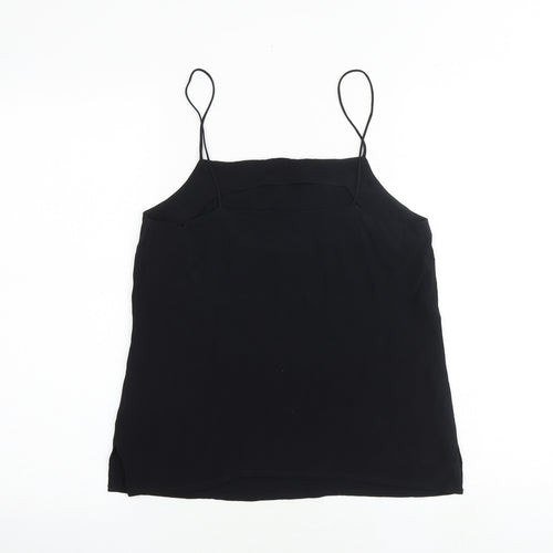 Warehouse Womens Black Polyester Camisole Tank Size S Square Neck
