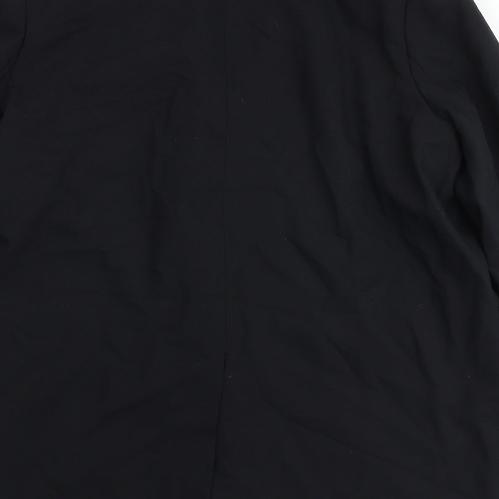 Marks and Spencer Womens Black Polyester Jacket Suit Jacket Size 14