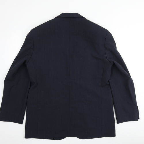 Marks and Spencer Mens Blue Polyester Jacket Suit Jacket Size 42 Regular