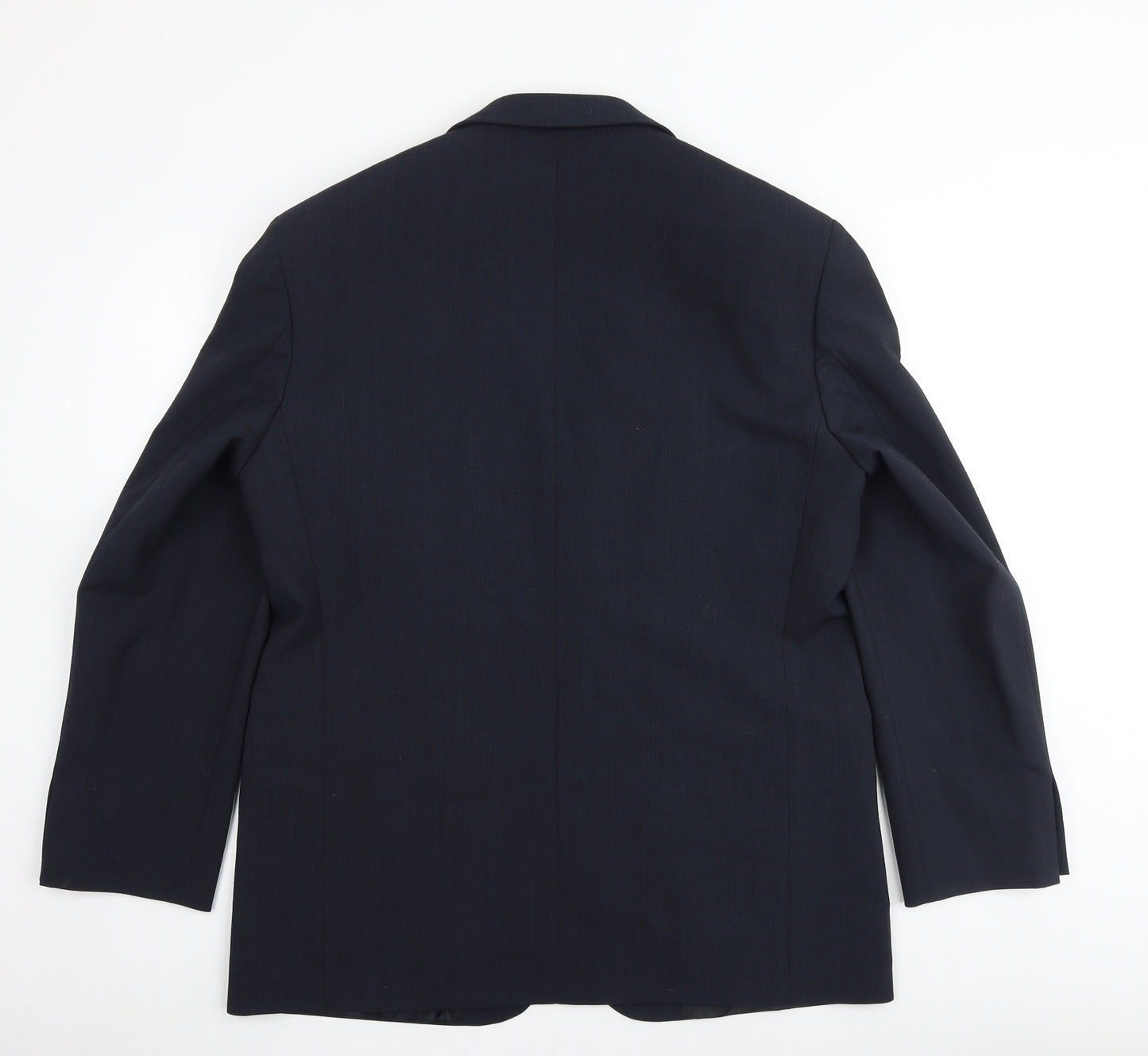 Marks and Spencer Mens Blue Polyester Jacket Suit Jacket Size 42 Regular