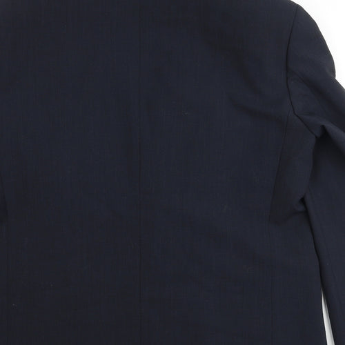 Marks and Spencer Mens Blue Polyester Jacket Suit Jacket Size 42 Regular