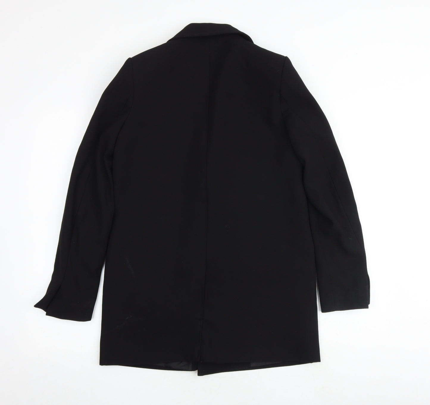 Zara Womens Black Polyester Jacket Suit Jacket Size S