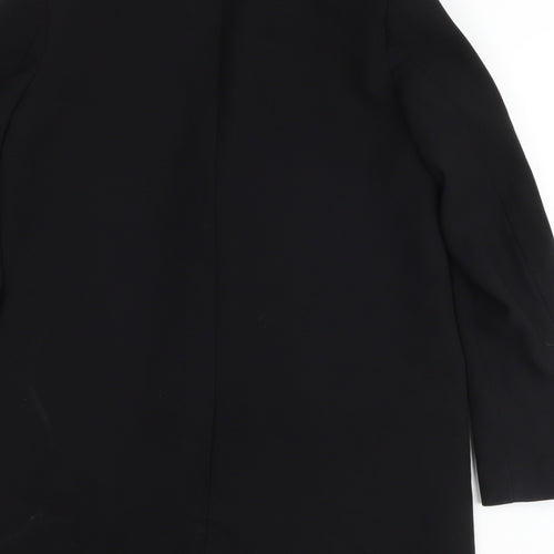 Zara Womens Black Polyester Jacket Suit Jacket Size S